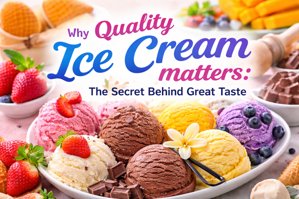 Why Quality Ice Cream Matters: The Secret Behind Great Taste